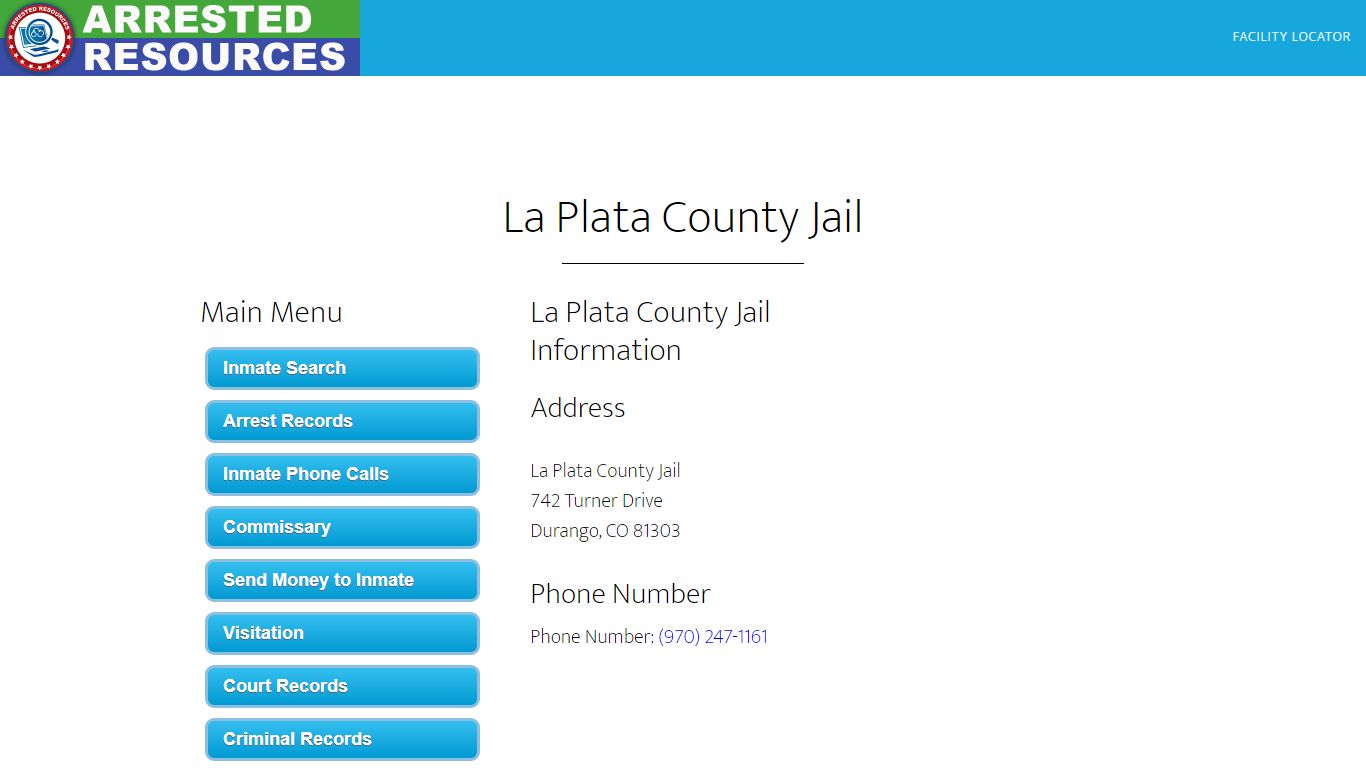 La Plata County Jail - Inmate Search - Durango, CO