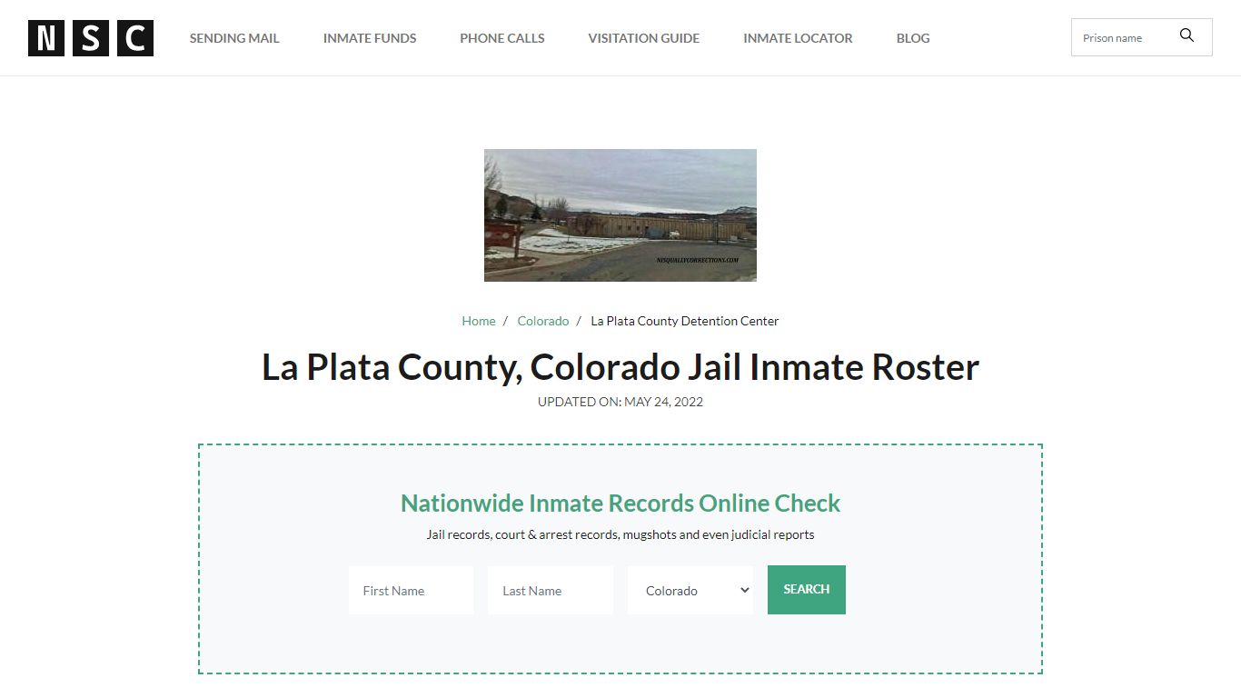 La Plata County, Colorado Jail Inmate List